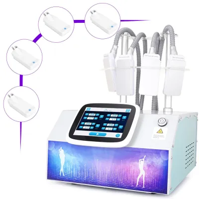 Máquina Avanzada de Criolipólisis con 4 Almohadillas para Reducción de Grasa – Uso en Spa