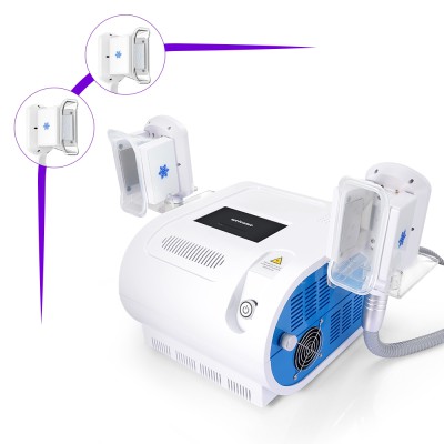 Máquina de esculpir corporal con 2 asas para congelación de grasa y reducción de celulitis