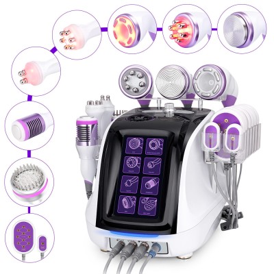 Máquina de contorno corporal con láser lipo de cavitación 40K 9 en 1