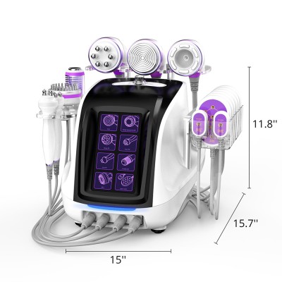 Máquina de contorno corporal con láser lipo de cavitación 40K 9 en 1