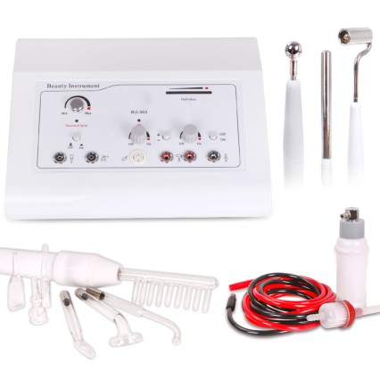 Equipo Facial 4 en 1 HF Vacuum y Galvánica para Limpieza Facial