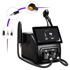 Máquina Profesional Láser 2 en 1 para Depilación, Eliminación de Tatuajes y Rejuvenecimiento Facial