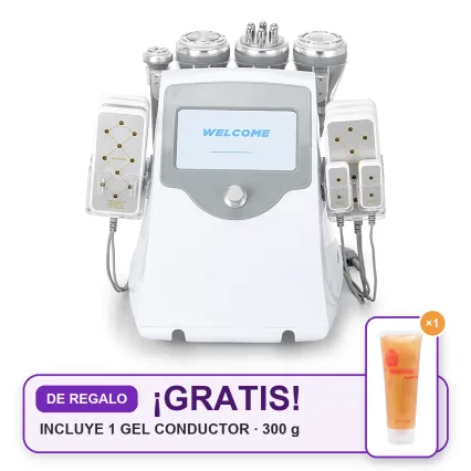6 en 1 Máquina de cavitación en forma de S 30k con radiofrecuencia para esculpir el cuerpo