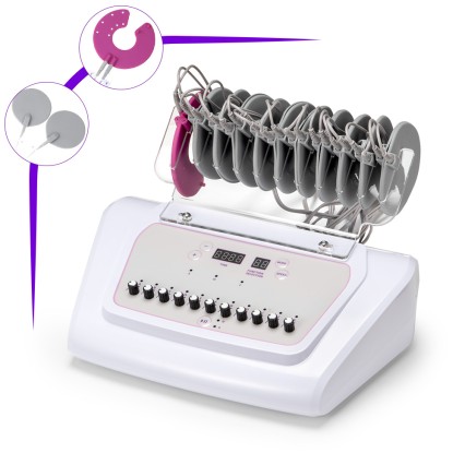 Máquina de microcorriente EMS 2 en 1 para masaje corporal relajante muscular y levantamiento de senos