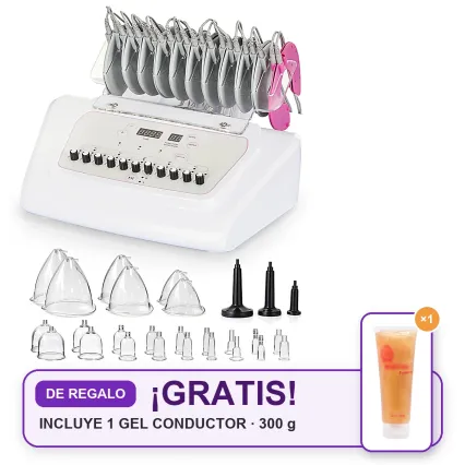 Máquina de microcorriente EMS con ventosas para tonificación muscular y masaje de glúteos