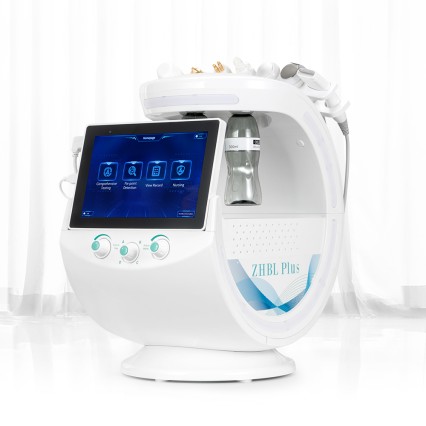 Máquina Hidrofacial 7 en 1 con Gold RF, Oxígeno y Pantalla 10.1